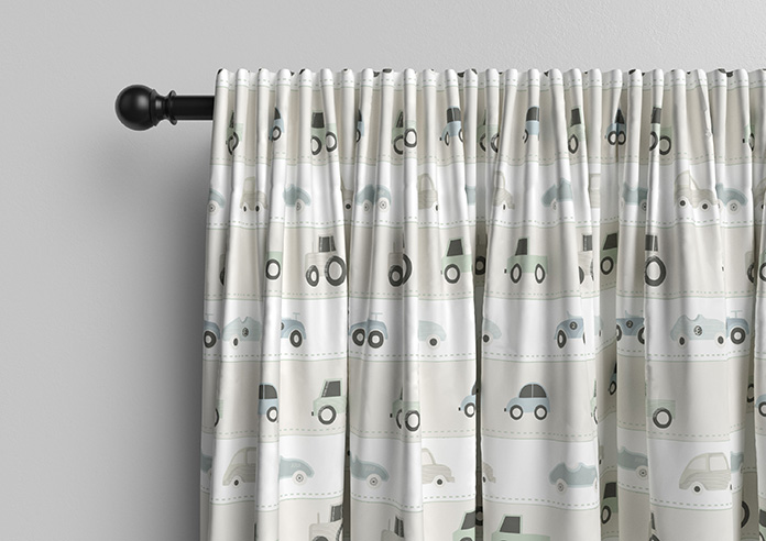 Brum Brum, Stone - Made to Measure Curtains - Image 10